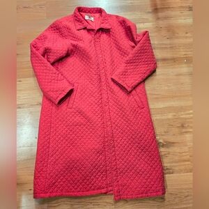 Quilted Red Women's Coat